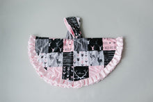 Floral Circular Minky Ponchos- with RUFFLES