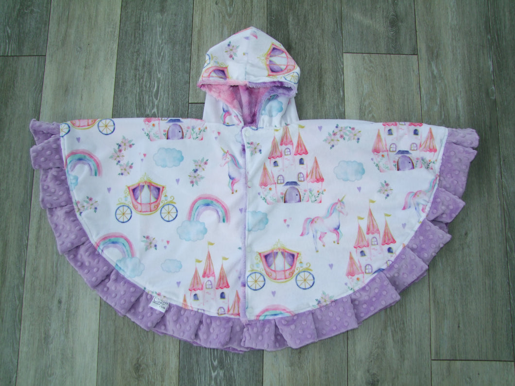 Fairy Tale Minky Circular Poncho - Baby to Adult Sizing