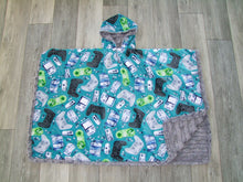 Gamer Minky Car Seat Poncho - Baby to Adult Sizing