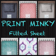 "Print Minky (Cuddle Minky Fabric)" for a Fitted Minky Sheet- Crib, Twin, Double, Queen Sheet - Choose Your Fabric