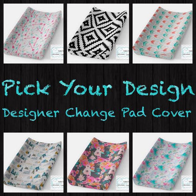 DESIGNER MINKY  Changing Pad Cover-  Contour Cover- Minky Cover