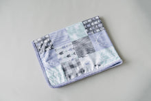 Lilac Aqua Gray Deer Woodgrain Patchwork DESIGNER Nursery Crib Set- YOU CHOOSE WHICH ITEMS- Blanket, Skirt, Sheet