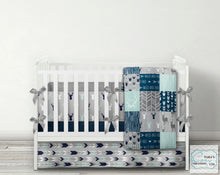LOVE Patchwork DESIGNER Nursery Crib Set- YOU CHOOSE WHICH ITEMS- Blanket, Skirt, Sheet, Bumpers and Changing pad cover