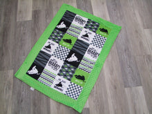 Arctic Cat - Snowmobile Patchwork DESIGNER - Panel Minky Blanket- You Choose the Colors