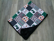 Patchwork Mink Blanket- Panel Minky Blanket- You Choose the Colors