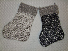 Buffalo Plaid Minky Stockings- Cuddle Minky Prints