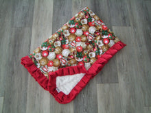 Christmas Ornament MINKY Blanket- Baby up to Twin Size- Limited Time ONLY