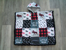 DESIGNER Little MAN Patchwork Minky Car Seat Poncho - Select Sizing offered