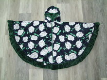 Floral Minky Circular Poncho - Baby to Adult Sizing