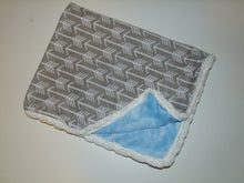 To the Rescue Panel Style Minky Blanket- Police Helicopter and Ambulance Minky Blanket - Baby Size up to Twin Size