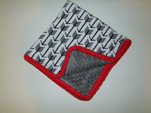 Panel Style Minky Blanket- ARROW Minky Blanket - Baby Size up to Twin Size