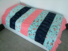 Minky Strip Style Blankets TWIN SIZE/ADULT COUCH SIZE
