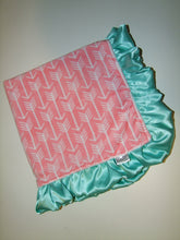 Panel Style Minky Blanket- ARROW Minky Blanket - Baby Size up to Twin Size