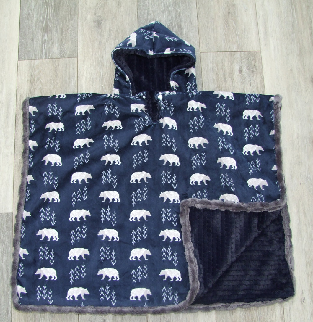 Minky Car Seat Poncho - Baby to Adult Sizing