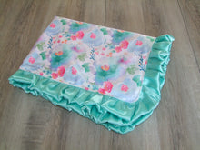 Vintage Blush Floral Designer Minky Blanket