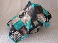 "Woodland Collection" Print- Block Style Canopy- Car Seat Canopy Blanket-