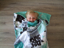 Woodland Sleep Bag - Minky Sleeping Bag -  Big Baby to Adult Sizes  "Woodland Collection"