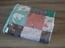 Woodland Panel Style Minky Blanket- "Woodland Collection" Minky - Woodland Blanket- Baby Size up to Twin Size