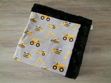 Designer Construction Minky Blanket