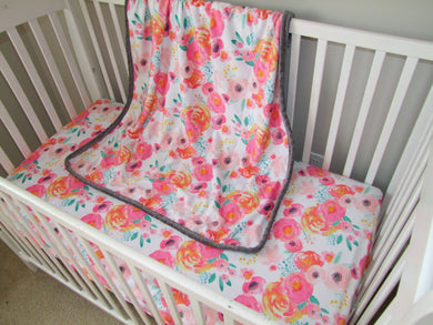 Indy Bloom Floral Minky Blanket