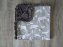Woodland Blanket-"Woodland Collection"  Minky - Woodland Blanket- Baby Size up to Twin Size
