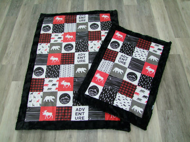 Designer Happy Camper MINKY Blanket