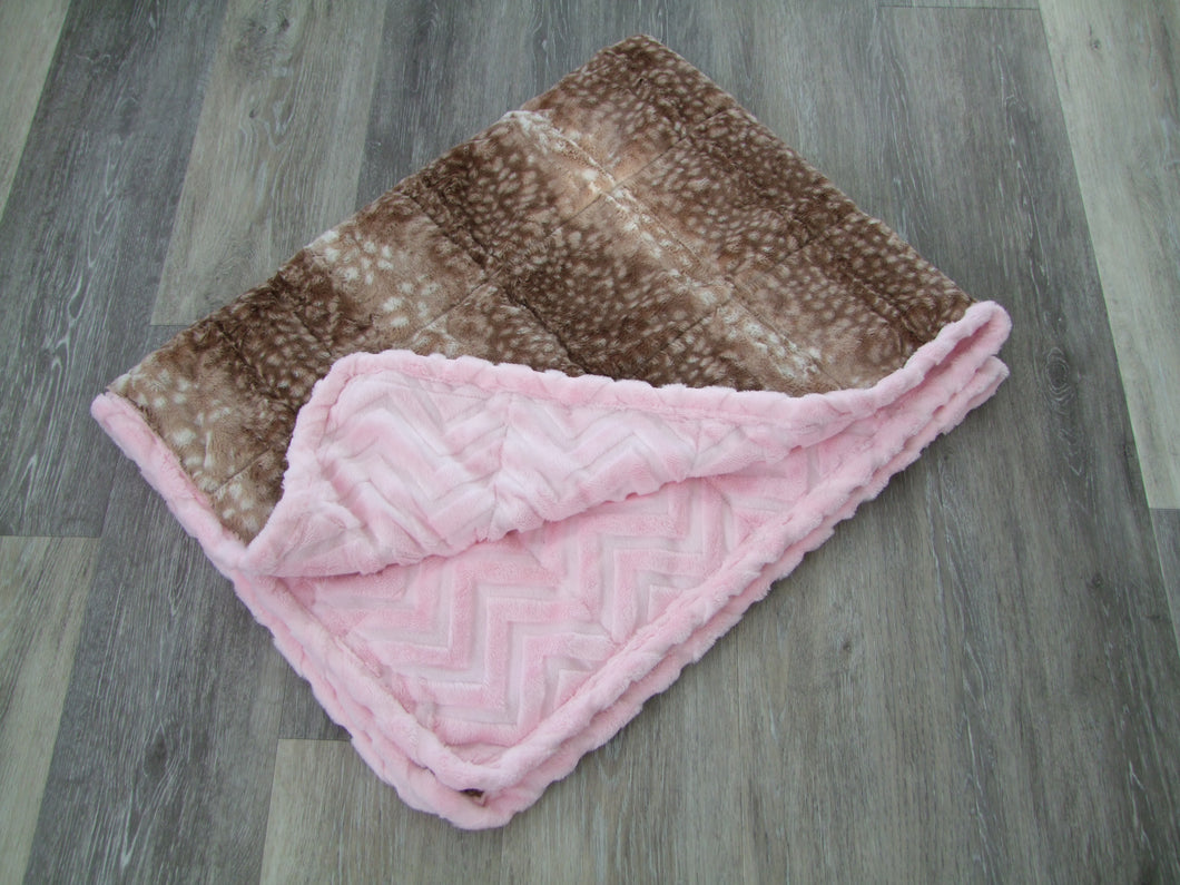 Fawn Luxe Minky Weighted Blanket - You Choose the Size and Weight