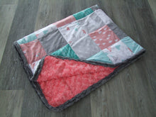 "Woodland Collection" Patchwork Minky Weighted Blanket - You Choose the Size and Weight