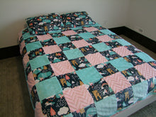 Unicorn Love Patchwork Blanket -Custom Size- Custom Fabrics- Designer Bedding
