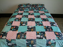 Unicorn Love Patchwork Blanket -Custom Size- Custom Fabrics- Designer Bedding