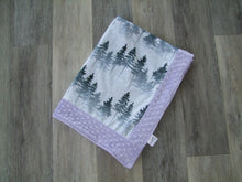 Designer Forest Mist  Minky Blanket