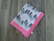 Designer Forest Mist  Minky Blanket