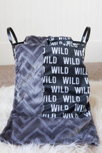 Panel Style Minky Blanket- "Woodland Collection" Minky - WILD Blanket- Baby Size up to Twin Size