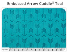 EMBOSSED ARROW MINKY - Fitted Sheet- Crib, Twin, Double, Queen Sheet- Choose Your Color