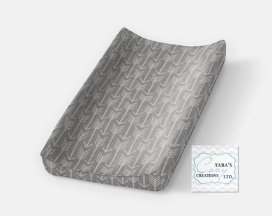 Silver Arrow Changing Pad Cover- Contour Cover- Minky Cover