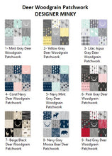 Designer Blankets - Deer Woodgrain - You Choose the Colors!